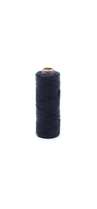 Vokset tråd af sort linned - 20 g / 30 m - 