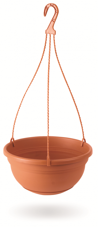 Vaso da fiori sospeso "Stella" ø 22 cm - color terracotta - 