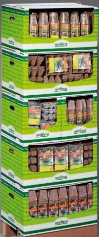 Square peat pots with expanding peat soil - 4x4 cm - 24 pieces