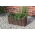 Cesta de vime para o cultivo de plantas - um pequeno jardim isolado e portátil - 25 x 50 x 20 cm - 