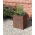 Cesto per piante in vimini - isolato, giardino portatile - 50 x 40 x 40 cm - 