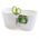 Hrnec s bylinkami, kulatý - Limes Dublo - 25 x 12 cm - bílý - 