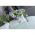 Maceta rectangular con platillo - Coubi - 24 x 12 cm - Blanco - 