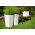 Quadratischer Blumentopf mit Einsatz - Finezja Rattan - 30 cm - Weiß - 