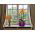 Oval orkide saksı - Luna - 37 cm - Şeffaf mor - 