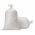 Hvit polypropylensekk - 50 x 80 - 25 kg - 50 g / m2 - 