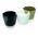 Rund blomkruka - Rocka - 17 cm - Mjölkkaffe - 