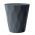 Ghiveci cu flori rotunde - Rocka - 17 cm - grafit - 