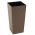 "Finezja" quadratisch großer Blumenkasten mit Einsatz - 19 cm - Rattan dunkelbeige - 