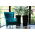 Quadratischer Blumenkasten "Finezja" mit Einsatz - 40 cm - schwarz - 
