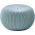 Pouf blu in maglia - ideale per giardini e terrazze - 