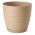 "Sahara petit" pot rond avec une soucoupe - 13 cm - cafe latte - 
