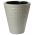 Runder Blumentopf "Diament" mit Einsatz - 40 cm - hellgrau - 