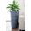 "Diament Slim" hoge ronde plantenpot met een inzet - 40 cm - antracietgrijs - 