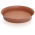 Runder Blumentopf "Plastica" mit Untertasse - 34 cm - terrakottafarben - 