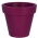 Cesto triplo "Ibiza" in metallo + set di tre contenitori rotondi per vasi - 16 cm - mirtillo-viola - 