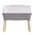 Jardin potager sur pieds en bois avec couvercle - la mini serre intérieure Respana Planter - 77 cm - gris pierre - 