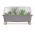 Domači vrt z lesenimi deli in pokrovom - notranji rastlinjak Respana Planter - 77 cm - kamnito siv - 