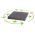 Plataforma de maceta con ruedas cuadrada para macetas "Mobile Platform Square" - 29 cm - gris antracita - 