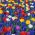 Selection of colourful tulips with blue Armenian grape hyacinth – 50 pcs