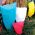 Tudung perlindungan tanaman musim dingin - 0,60 x 0,80 m - 3 potong - merah - 