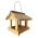 Klassieke hangende vogelvoeder - ruw hout - 