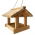 Klassieke hangende vogelvoeder - ruw hout - 