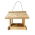 Klassieke hangende vogelvoeder - ruw hout - 