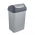 25-litre silvery-grey Swantje dustbin with a rotating lid