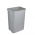 25-litre silvery-grey Swantje dustbin with a rotating lid