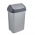25-litre silvery-grey Swantje dustbin with a rotating lid