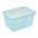 Set 2 wadah makanan persegi panjang - Mia "Polar" - 2 liter - es biru - 