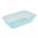 Set 3 wadah makanan persegi panjang - Mia "Polar" - 2,4 liter - biru es - 
