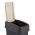 Poubelle Magne avec couvercle ouvrant par pression - 10 litres - gris graphite - 