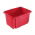 Merah modular kotak 15 "liter Emil dan Emilia" stackable dengan tutupnya - 