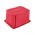 Merah modular kotak 15 "liter Emil dan Emilia" stackable dengan tutupnya - 