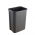 Poubelle Swantje en graphite de 10 litres avec couvercle rotatif - 