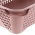 Cesta de almacenamiento rosa perla A6 - 