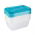 Set 5 wadah makanan persegi panjang - Fredo "Fresh" - 0,5 liter - biru segar - 