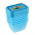 Set di 6 contenitori per alimenti rettangolari - "Paw Patrol" - 0,25 litri - blu ghiaccio - 