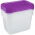 Set 4 wadah makanan persegi panjang - Fredo "Fresh" - 0,75 liter - biru segar - 