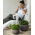 "Cozies S" pot tanaman gantung - ø 28 cm - coklat tua - 