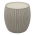STRIKKET bord - ideelt til haver og terrasser - sandbeige - 