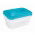 Set of 3 rectangular "Fredo "Fresh" food storage containers - 1.25 litre - fresh blue