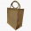 Borsa tote in juta - 32 x 35 x 20 cm - colore naturale - 