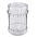 Glass twist-off jars, mason jars - fi 82 - 500 ml with white lids - 32 pcs