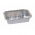 Cutie de tort lungă din aluminiu dreptunghiulară pentru plăcinte cu mere, paste și pește - 790 ml - 15 buc - 