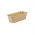 Stampo per torta in carta rettangolare "Plumpy" - 15,8 x 5,5 x 5,2 cm - dorato - 20 pz - 