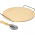 Ronde pizzasteen met handvat + mes - 33 cm - 