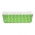 "Plumpy" rectangular paper cake mould - 15.8 x 5.4 x 5 cm - green with dot pattern - 6 pcs